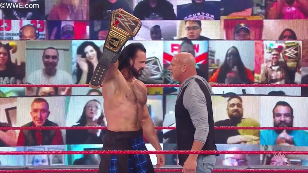 20210126 075902 (Video) Goldberg vs Drew McIntyre Spear vs Claymore WWE Raw 25th January 2021