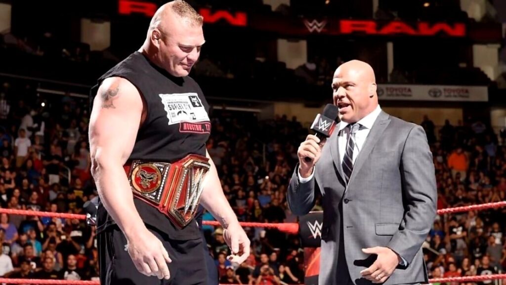 RESEM98506Lesnar AngleWK9M2QLwaoj Kurt Angle, on Brock Lesnar: "His priority is money and then passion"