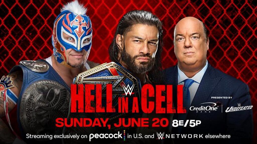 20210611 HIAC Prev RomanMysteryo FC Date 09aba93c576e94451f1163c9dbc0ce0fZrF8zq6qwAE Roman Reigns will defend the Universal Championship against Rey Mysterio in WWE Hell in a Cell 2021
