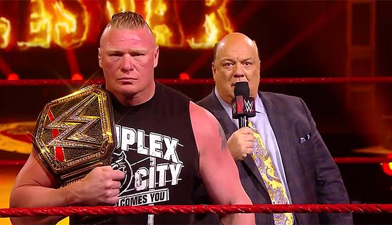 The Beast Brock Lesnar is back on the WWE Raw roster- wrestling unseen