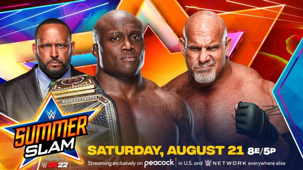 RESEM100340WWE SummerSlam 2021 Bobby Lashley is set to defend the WWE Championship against Goldberg at SummerSlam 2021