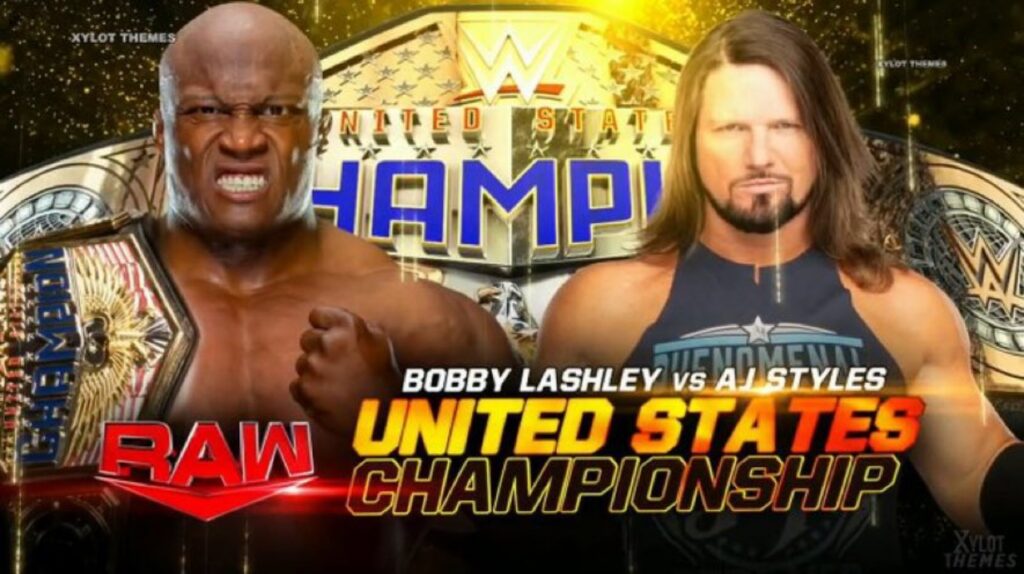 20220813 131516 WWE announces Bobby Lashley vs AJ Styles for United State Championship