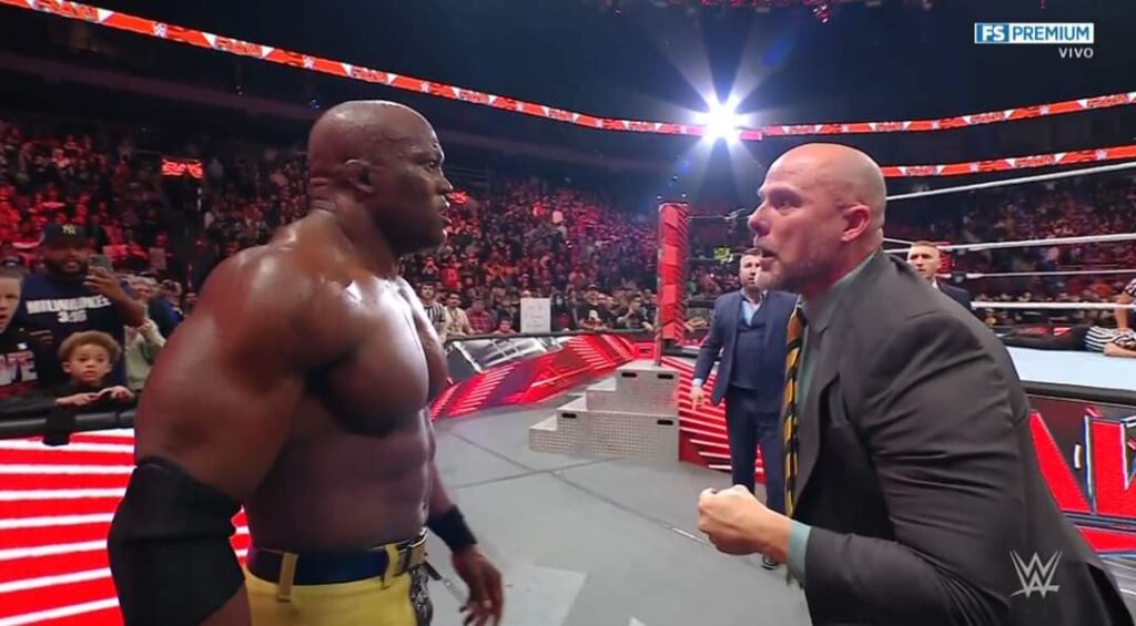 FB IMG 1670905377628 WWE Raw Adam Pearce fires Bobby Lashley for attacking on ref. December 12, 2022