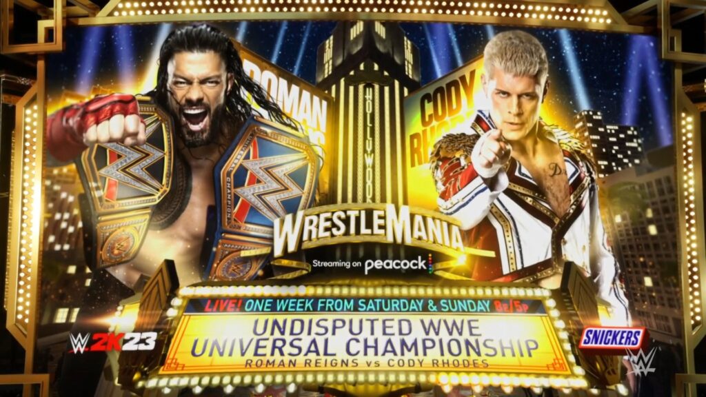 WrestleMania 39 Roman Reigns vs Cody Rhodes