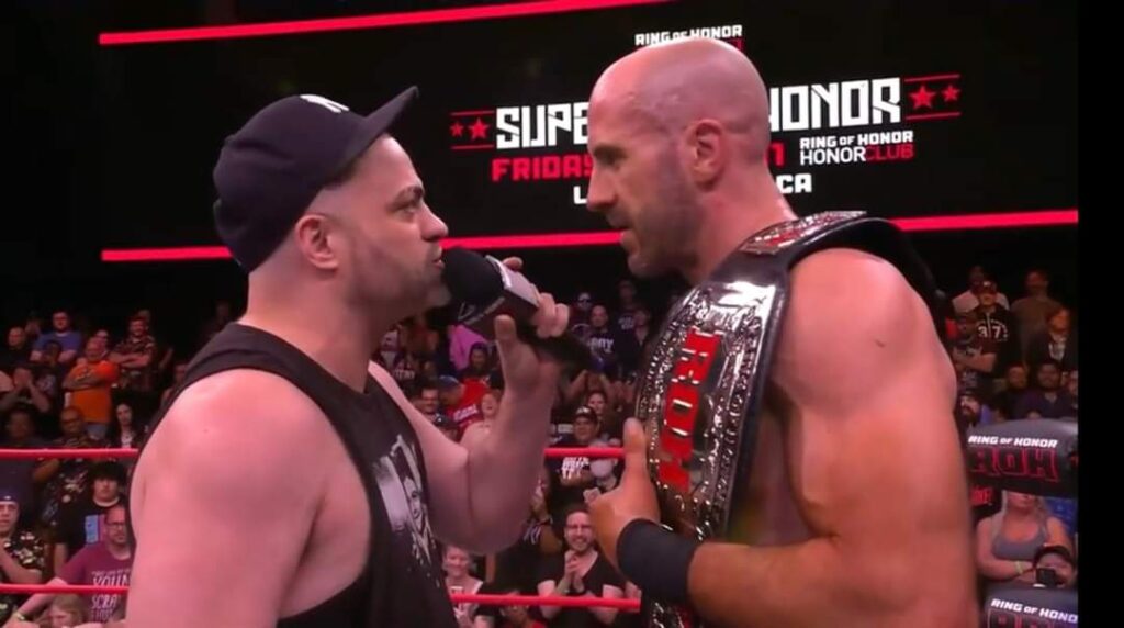 FB IMG 1677815273345 Watch: Eddie Kingston challenges Claudio Castagnoli for the ROH World Championship on TV