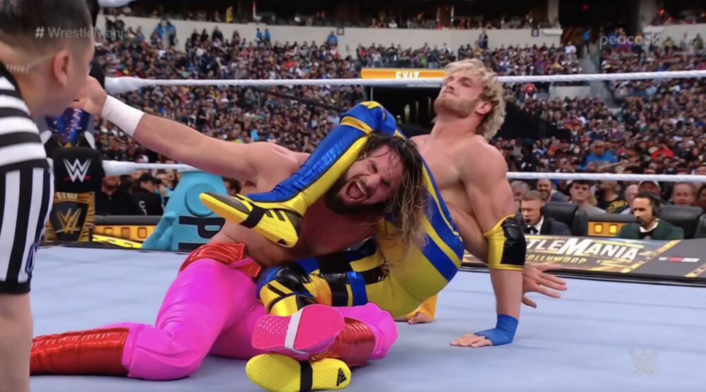 20230402 152910 Seth Rollins Emerges Victorious Against Logan Paul at WrestleMania 39