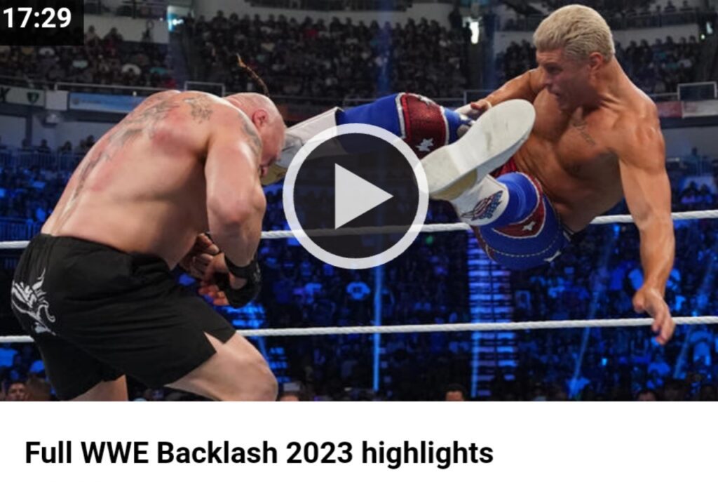 WWE Backlash Highlights 2023