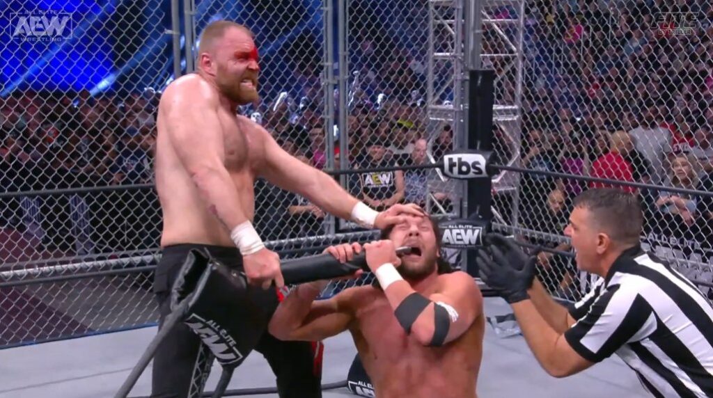 20230511 084744 Watch AEW Dynamite Full Highlights Jon Moxley vs Kenny Omega Steel Cage Match May 10, 2023