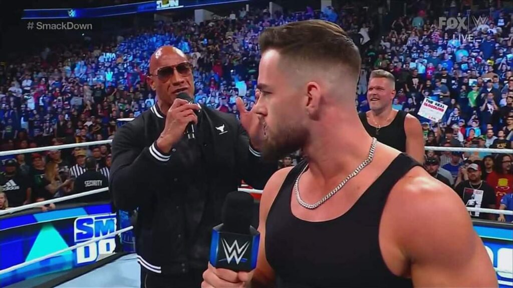 20230916 174051 Watch Full Segment The Rock & Pat McAfee vs Austin Theory